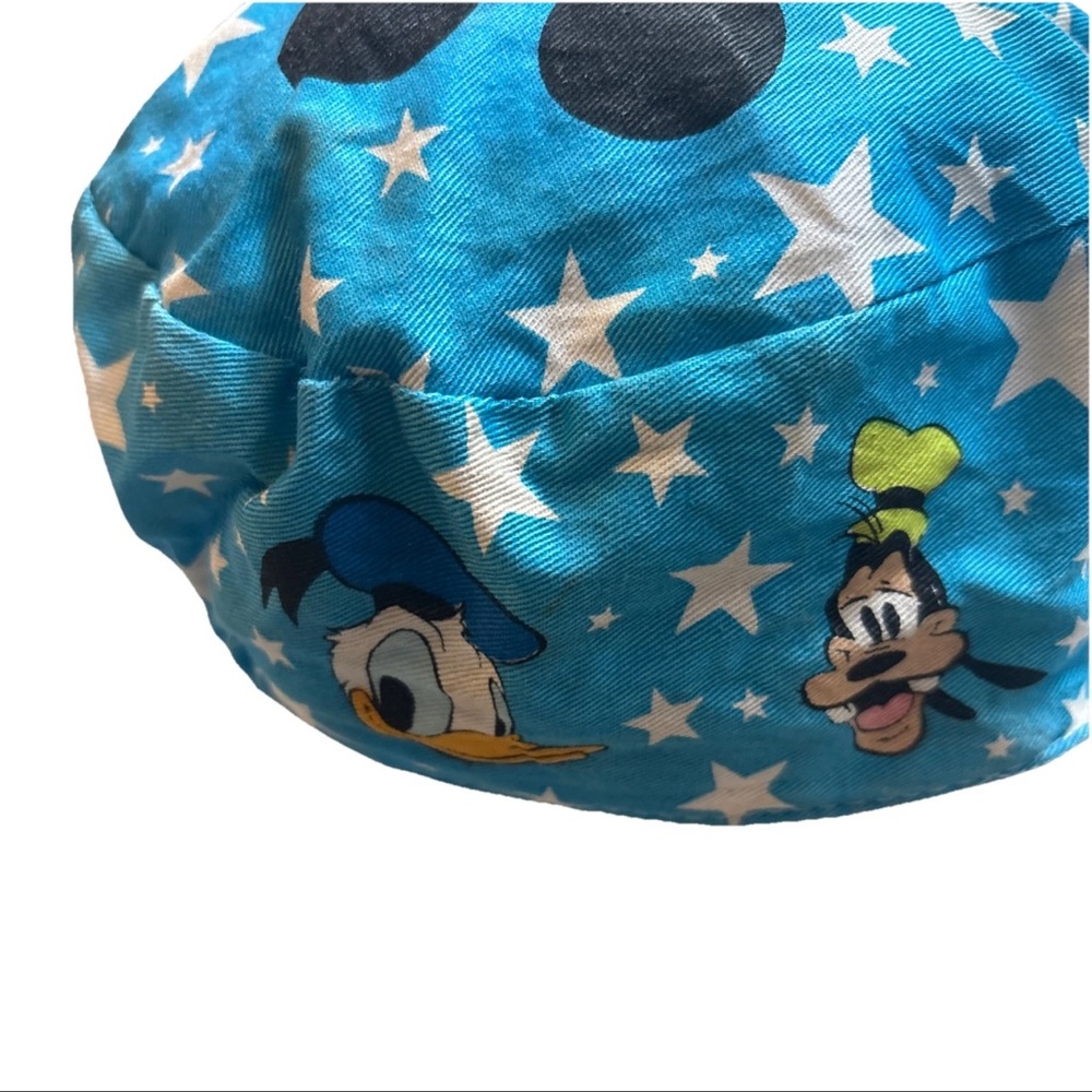 Vintage Walt Disney Co Mickey Mouse Minnie Stars Goofy blue Painters Hat 80 Rare - Picture 13 of 16